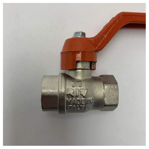 Vetus 3/8 Zoll vernickelter Messingkugelventil - KRAAN3/8