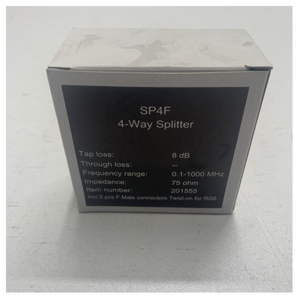 مقسِّم الإشارات البحرية عالي الجودة رباعي الاتجاهات 75 أوم 75 أوم SP4F - 201555F