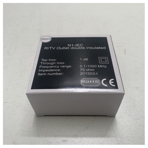 Cobham Sailor N1-IEC R/TV-uttag dubbelisolerat - 201503