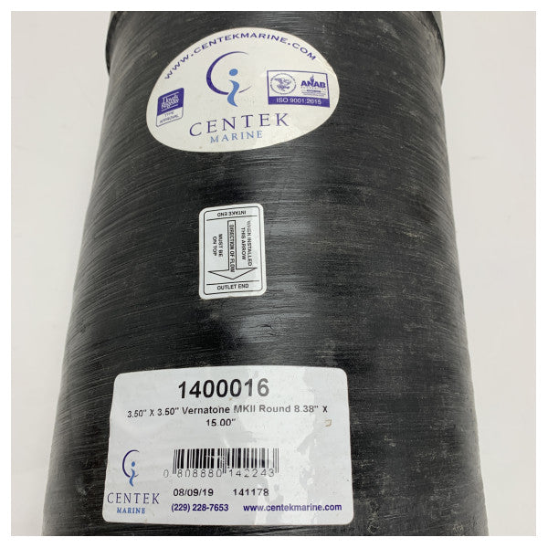 Silenciador de escape redondo Vernatone MKII de 3,5 polegadas da Centek - 1400016