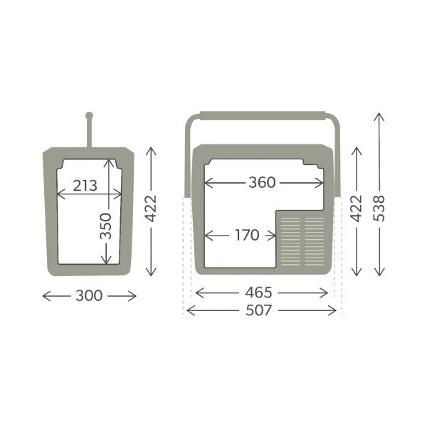 Dometic CFF18 Caja frigorífica de compresor de 18 L refrigerada 12/24/230 V - 97000133105