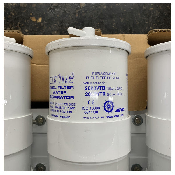 VETUS Wasserabscheider/Kraftstofffilter 3 in Reihe 30 Mikron, max. 24 l/min