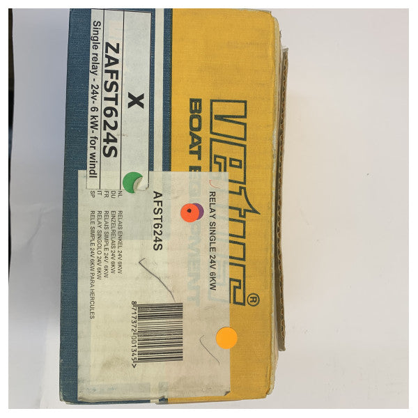 VETUS single relay 24 Volt/6000 Watt M10 terminals AFST624S