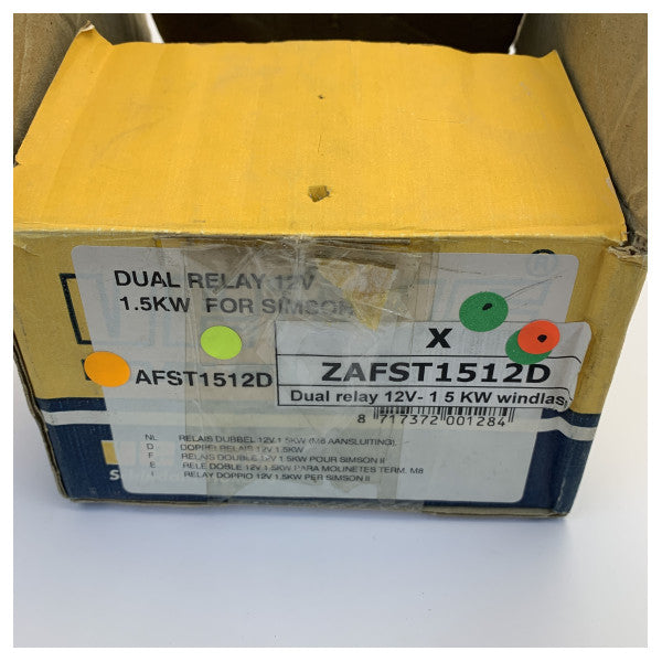 VETUS double relay 12 Volt/1500 Watt M8 terminals