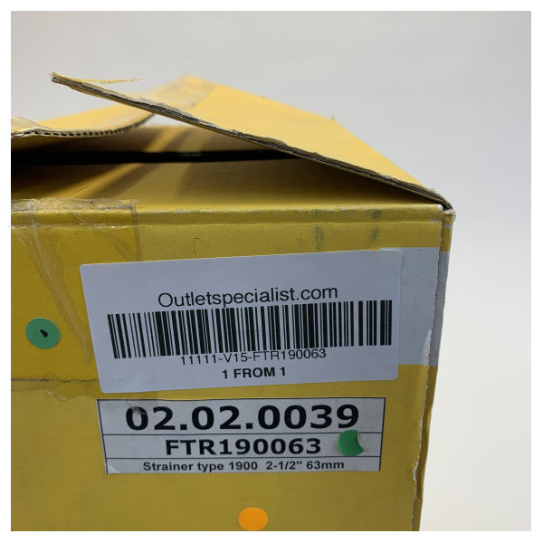 VETUS Coolant filter type 1900 Ø 63mm FTR190063