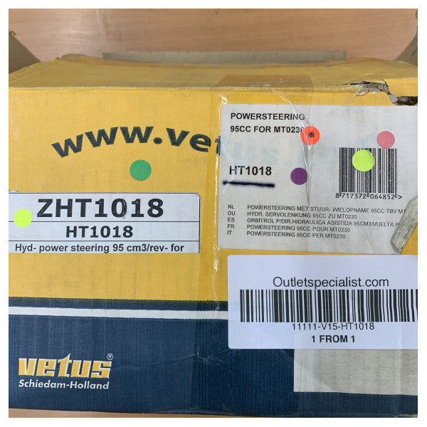 Vetus Hydraulic power steering 95 cc/rev for cylinders up to MT23