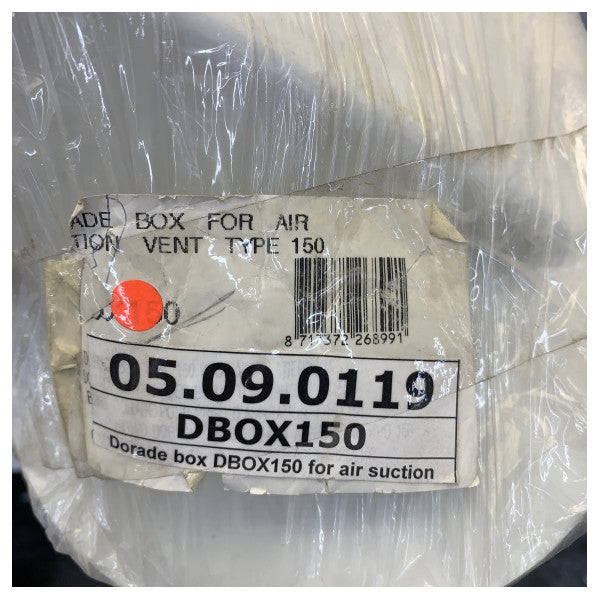 Vetus DBOX150 Πλαστικό κουτί dorade τύπου 150 για θυρίδα αερισμού ASV150A, SSV150 και SSVL150 Βάθος εγκατάστασης 103mm