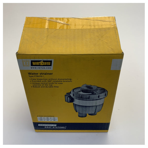 Vetus FTR470/13 Filtre de liquide de refroidissement type 470 Pour tuyau de 12,7 mm 23 LPM
