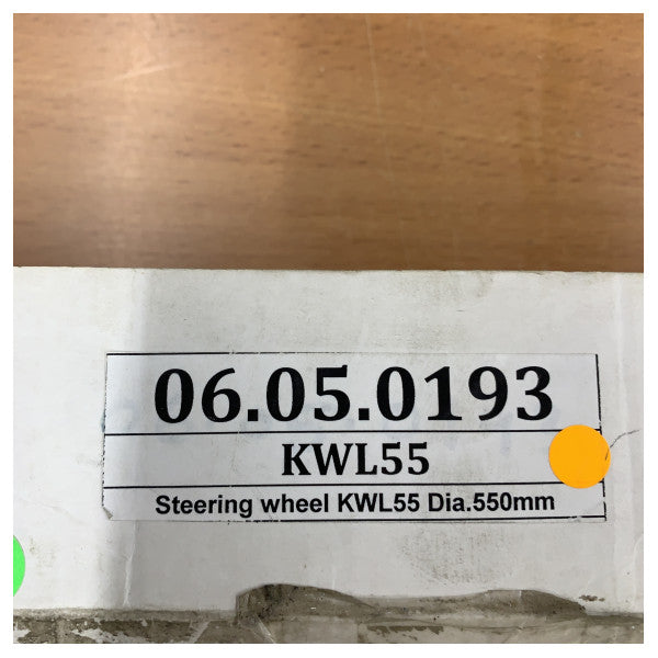 Vetus KWL55 Volante com aro e jante em mogno 550 mm incluindo capa