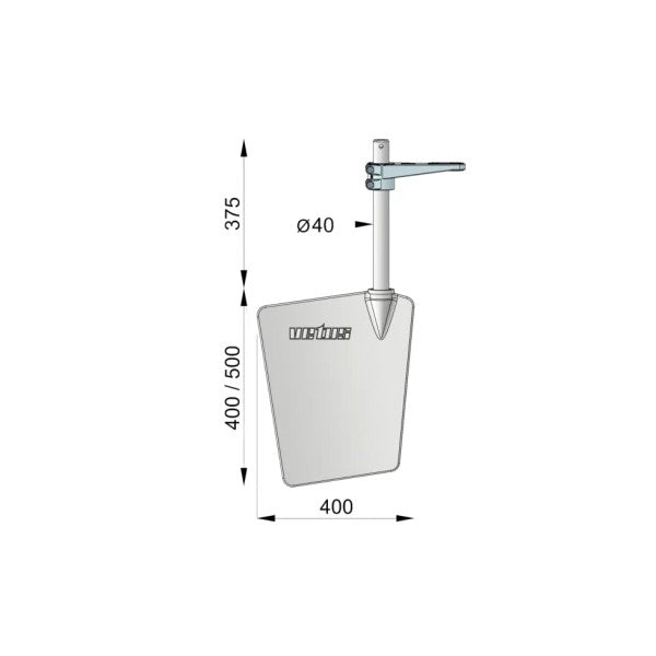 Vetus RUDS5040 Rudder Blade Stainless Steel L500 mm