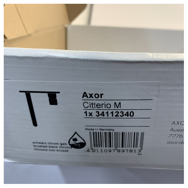 Hansgrohe Axor build in Washbasin Single Lever Mixer Tab Matt Black - 34112340