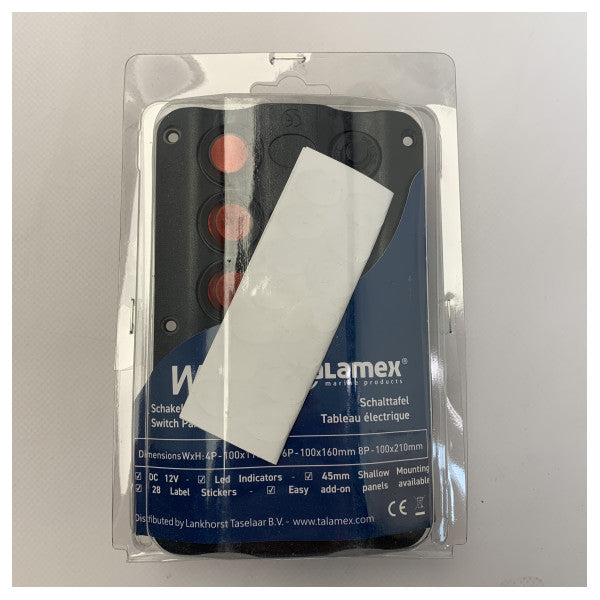 Talamex Wave akkukytkinpaneeli 6-toiminen 12V - 14576011