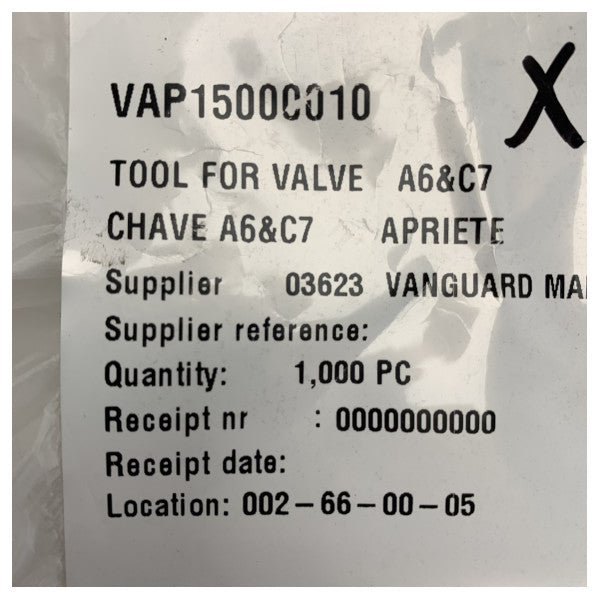 Holdbar ventiloperasjonsverktøy for A6 og C7 marineventiler – Kompakt og effektivt vedlikeholdsverktøy