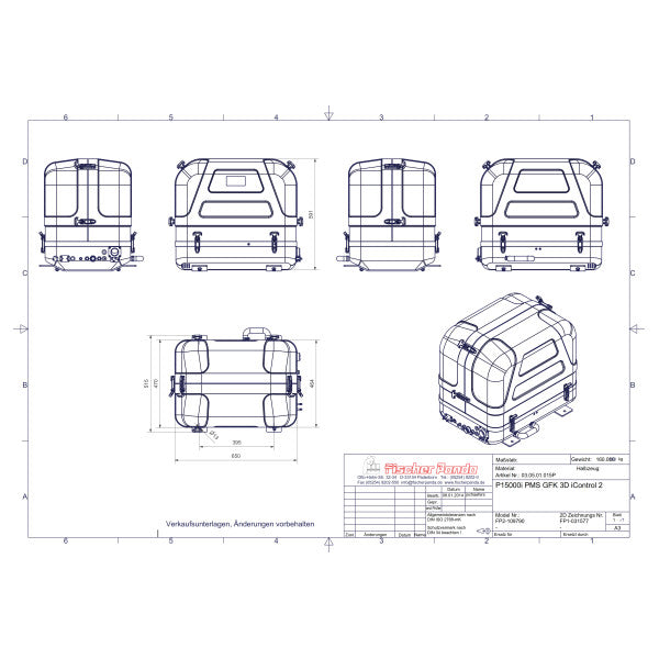 Fischer Panda 15000I Sound Shield - only the sound shield