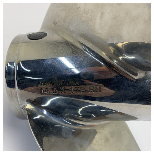 Mercury 8M0151235 Enertia Edelstahl-Marinepropeller 14.5x17 RH
