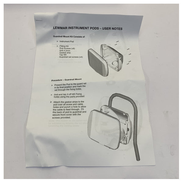 Lewmar Extended Compact Instrument NavPod 304 mm 12 polegadas - 89400218
