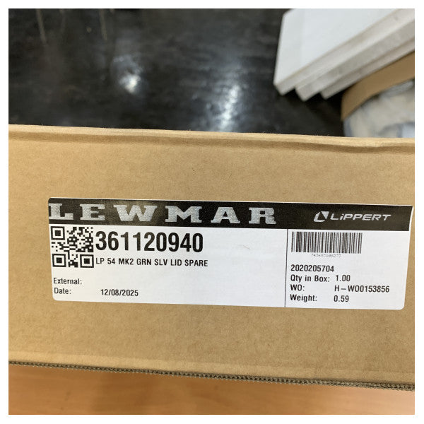 Lewmar 54 MK2 Low Profile Hatch Lid - Green Tint Silver Frame - 361120940