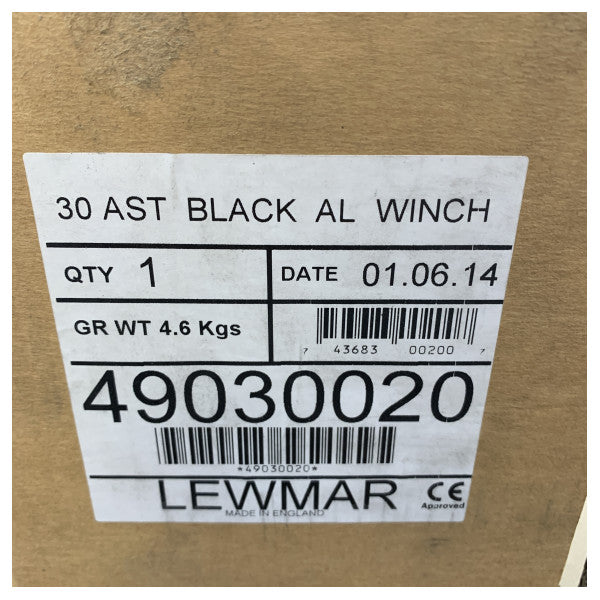 Lewmar 30AST Ocean Self-Tailing Winch 2-Speed - Black Aluminum - 30ST - 49030020