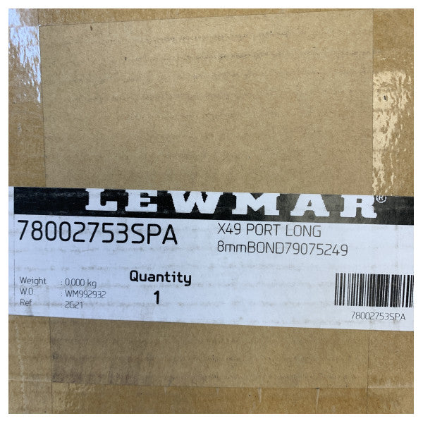 Lewmar X-Yachts 49 koøye lang 8 mm bundet skrogvindu - 78002753SPA