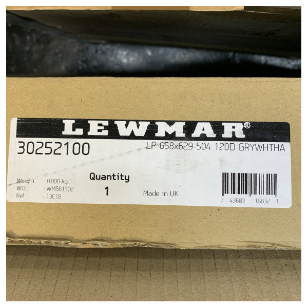 Lewmar Low Profile Hatch 658 x 629 mm - Telaio bianco Acrilico grigio - 30252100