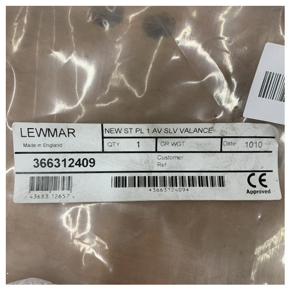 Lewmar إطار تزيين حافة نافذة الميناء القياسي مقاس 1 باللون الفضي - 366312409