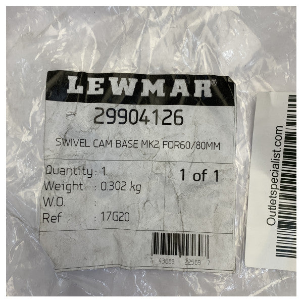 Lewmar 29904126 Swivel Cam Base MK2 for 60/80mm Blocks