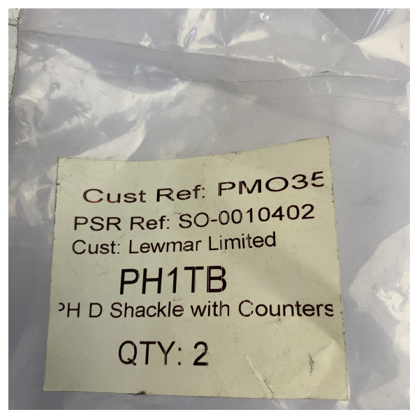 Lewmar 66840086 8mm Edelstahl-Schäkel für Ankerkette