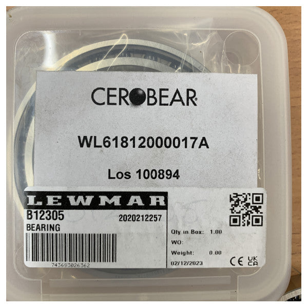 Lewmar B12305 Yacht-Hardware Kugellager AK072781