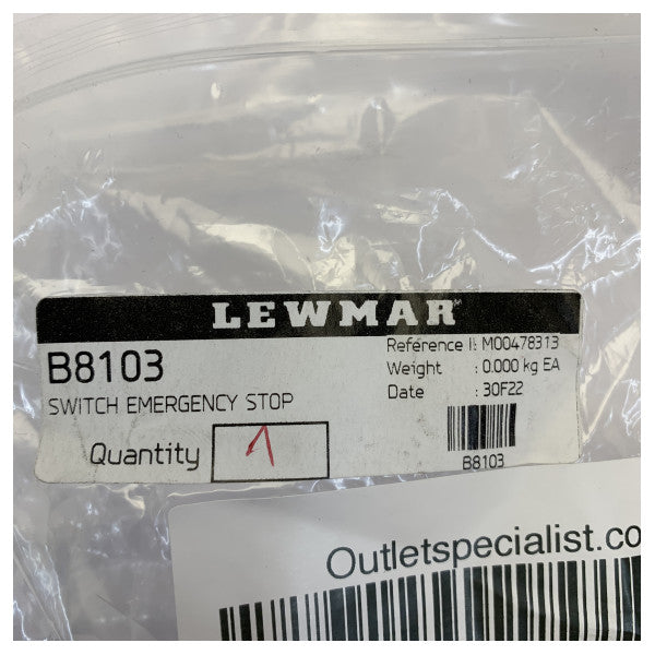 Lewmar B8103 Emergency Stop Switch