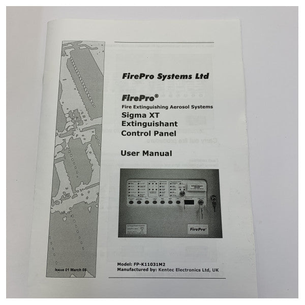 FirePro FPK11031M2 Marine brandslukningskontrolpanel