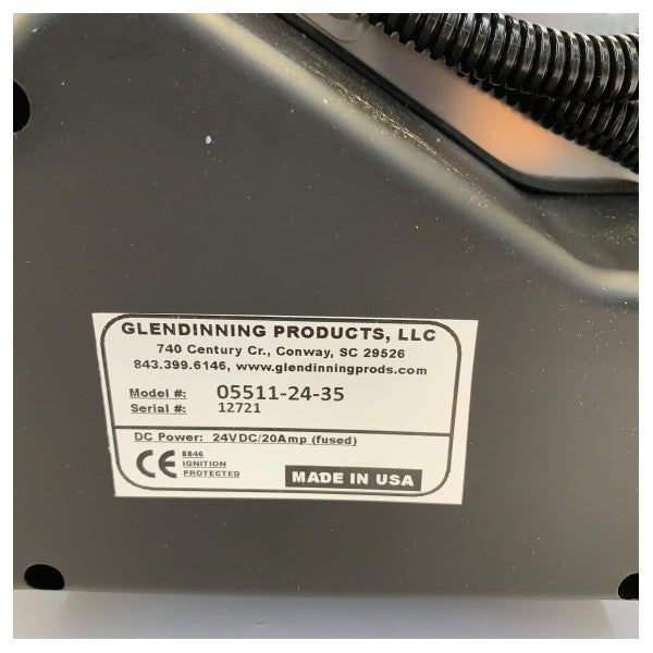 Glendinning Hosemaster 24V elektrisk vandslangetromle 5/8 inch x 35 ft 05511-24-35