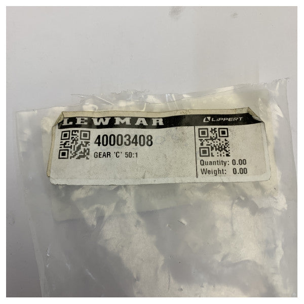 Lewmar 40003408 Gear C 50:1 Replacement Winch Drive Component