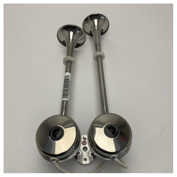 Двосторонній повітряний ріг Vetus H12D з нержавіючої сталі для човнів з низьким і високим тоном 12V