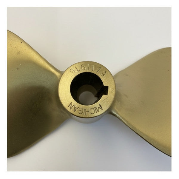 Michigan Propellers 2-Blade Brass Propeller GL235 16x11 RH 30mm - 576799