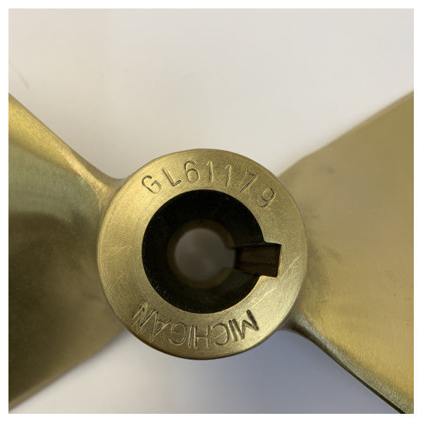 Michigan Propellers 2-Blade Brass Propeller GL235 16x11 RH 30mm - 576799
