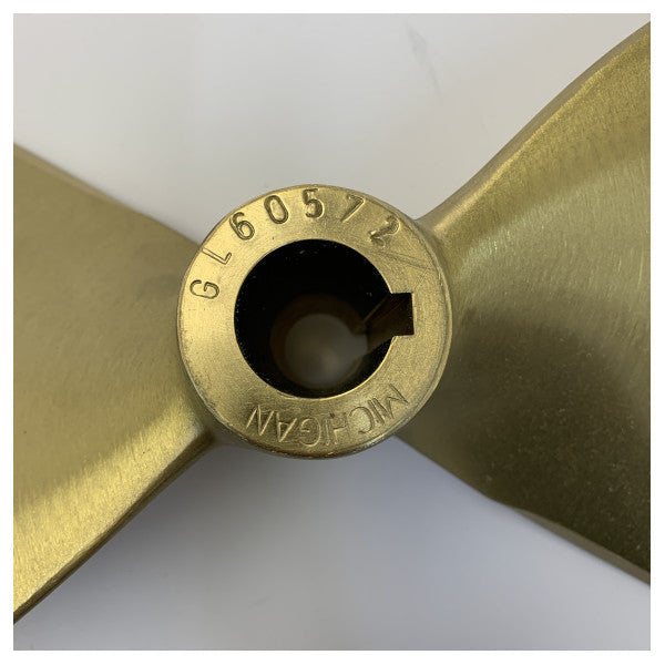Michigan Propellers 2-Blade Brass GL235 Propeller 17x11 RH 30mm - 576780