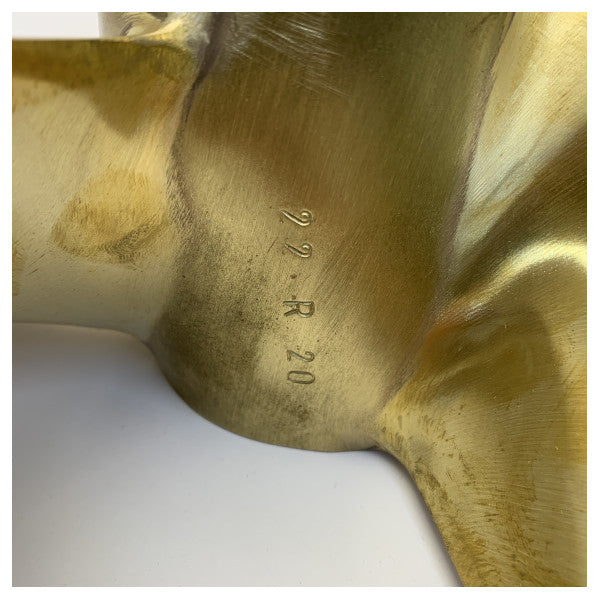 Michigan Propellers 3-Blade Brass Propeller GL352 22x20 RH 40mm - 690258
