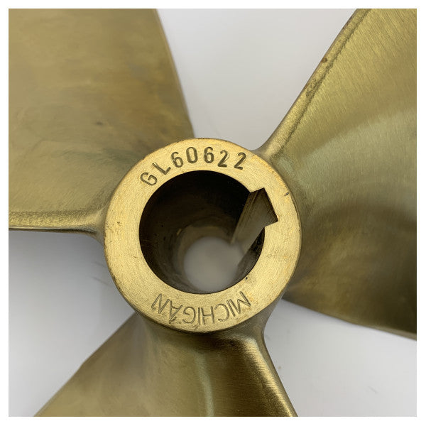 Michigan Propellers 3-Blade Brass Propeller GL352 23x15 RH 40mm - 668386