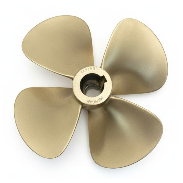 Michigan Propellers 4-Blade Brass Propeller GL469 25x17 RH 45mm 851892