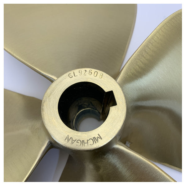 Michigan Propellers 4-Blade Brass Propeller GL469 25x17 RH 45mm 851892