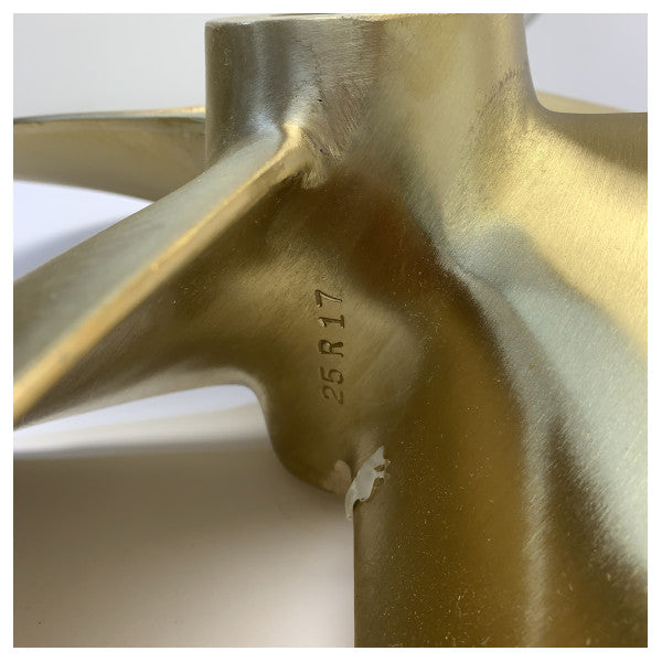 Michigan Propellers 4-Blade Brass Propeller GL469 25x17 RH 45mm 851892