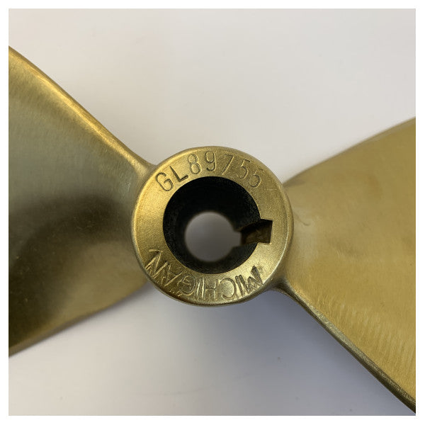 Michigan Propellers 2-Blade Brass Propeller GL235 13x10 RH 25mm - 576779