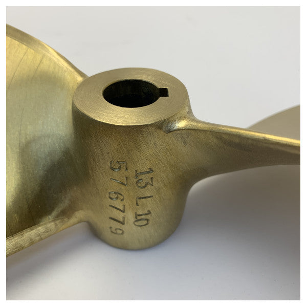 Michigan Propellers 2-Blade Brass Propeller GL235 13x10 RH 25mm - 576779