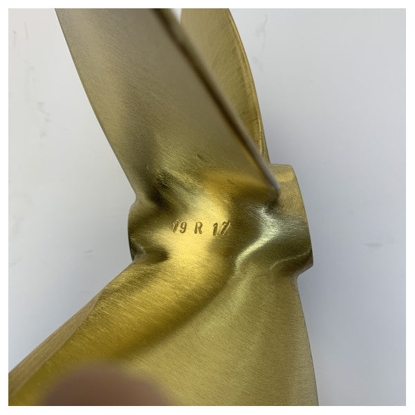 Michigan Propellers 4-Blade Brass Propeller GL469 19x1 RH 35mm - 850012