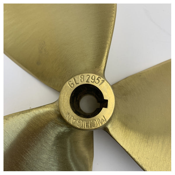 Michigan Propellers 3-Blade Brass Propeller GL352 14x8 LH 25mm - 667291