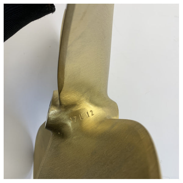 Michigan Propellers 4-Blade Brass Propeller GL469 17x12 LH 30mm - 850117