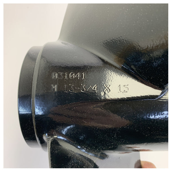 Michigan Match 3-Blatt-Aluminium-Bootspropeller 13 1/2 x 15 RH - 31041
