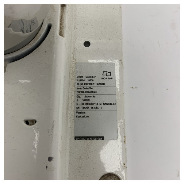 Norsap 1610BL Support de montage marin durable en aluminium et en plastique avec pince à verrouillage rapide pour bateaux et navires