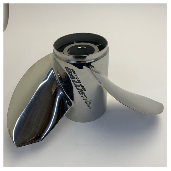 Michigan Ballistic 3-bladet propeller i rustfrit stål 14 3/4 x 17 LH - 937517