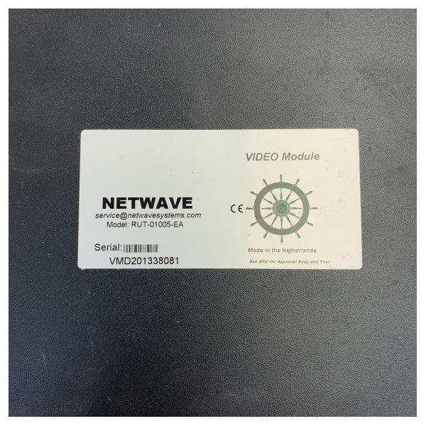 Netwave RUT-01005-EA Módulo de Vídeo VDR Marítimo Rutter 24V - Usado